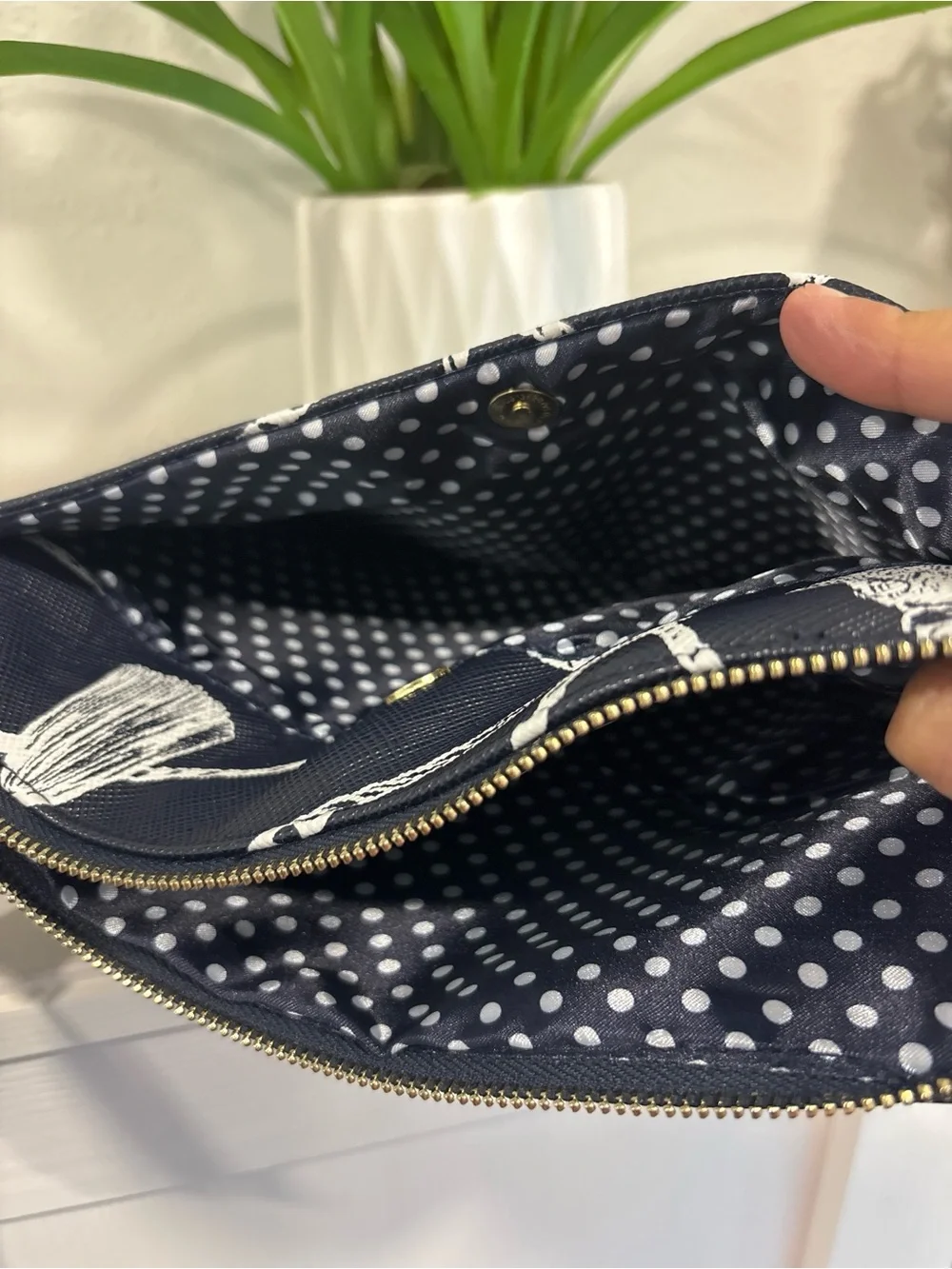 Chico’s printed tassel padded tech case. Nautical pattern 11” wide by 9” deep.
